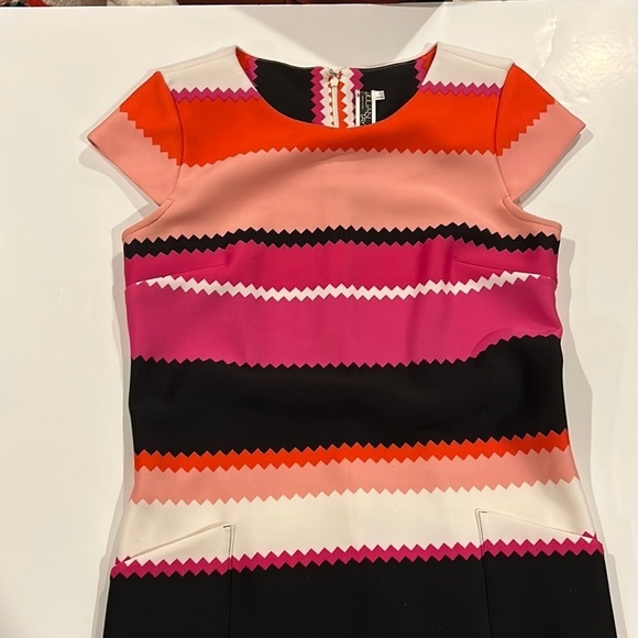 Julian Taylor New York colorful dress with Pockets. SZ 8 - Picture 1 of 5